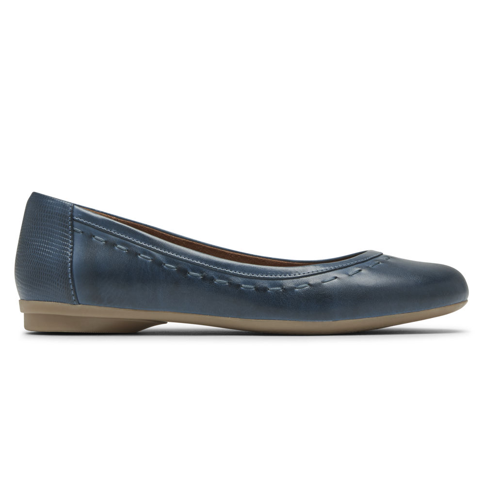 Rockport Womens Cobb Hill Maiika Ballet - Flats Navy - PTC063192